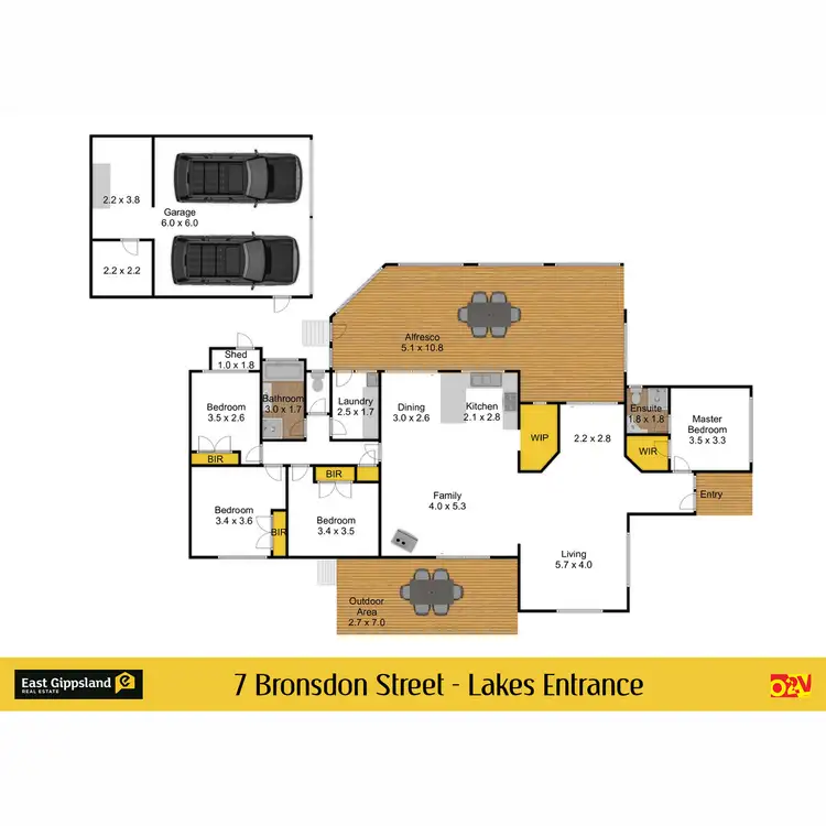 Floorplan of Homely house listing, 7 Bronsdon Street, Lakes Entrance VIC 3909