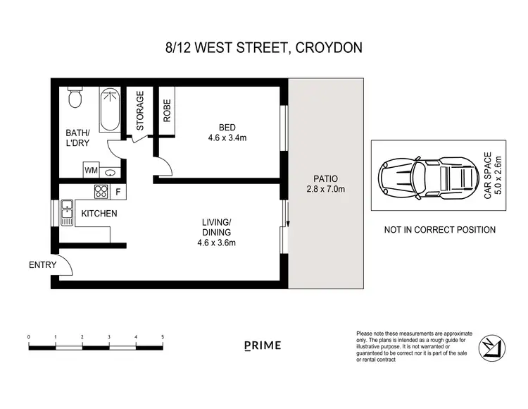 Floorplan of Homely apartment listing, 8/12 West Street, Croydon NSW 2132