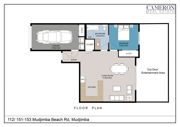 Floorplan of Homely townhouse listing, 112/151-153 Mudjimba Beach Road, Mudjimba QLD 4564
