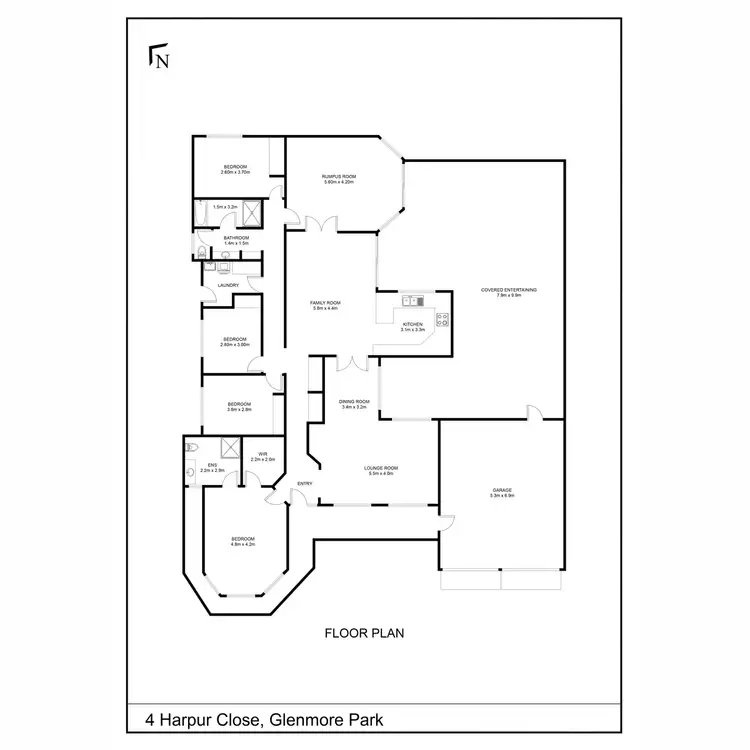 Floorplan of Homely house listing, 4 Harpur Close, Glenmore Park NSW 2745