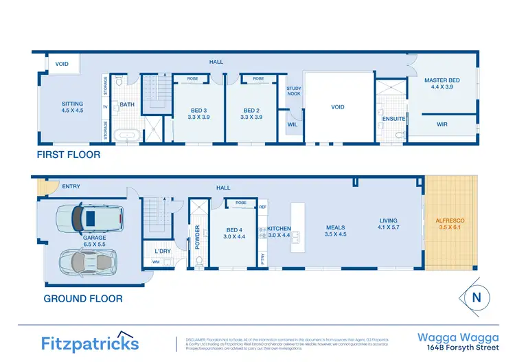 Floorplan of Homely townhouse listing, 164B Forsyth Street, Wagga Wagga NSW 2650