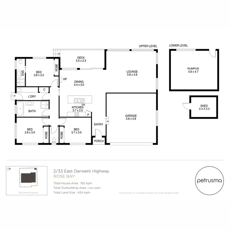 Floorplan of Homely villa listing, 2/33 East Derwent Highway, Rose Bay TAS 7015