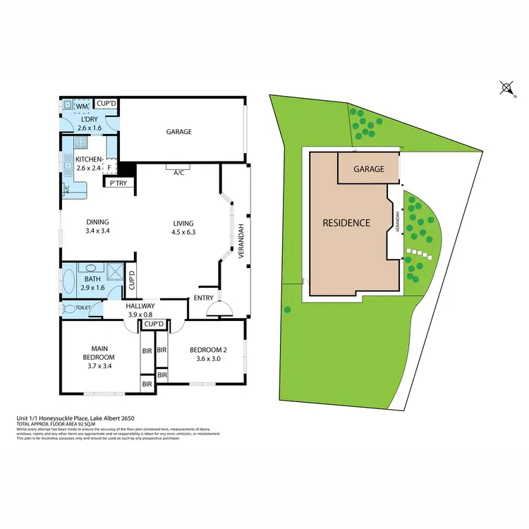 Floorplan of Homely house listing, Lot 1/1 Honeysuckle Place, Lake Albert NSW 2650