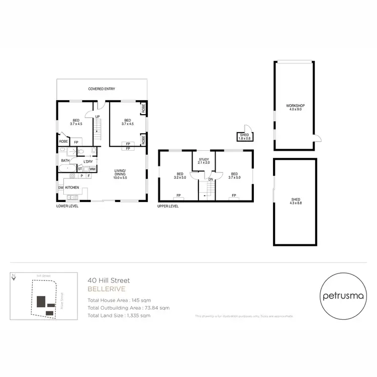 Floorplan of Homely house listing, 40 Hill Street, Bellerive TAS 7018
