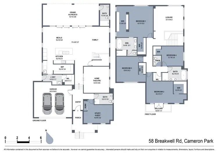 Floorplan of Homely house listing, 58 Breakwell Road, Cameron Park NSW 2285