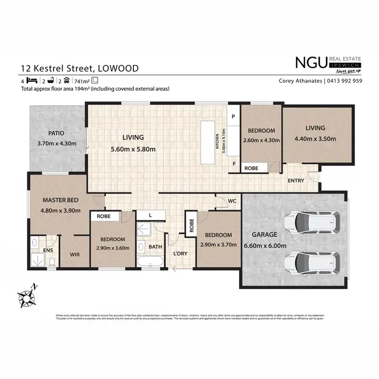 Floorplan of Homely house listing, 12 Kestrel Street, Lowood QLD 4311