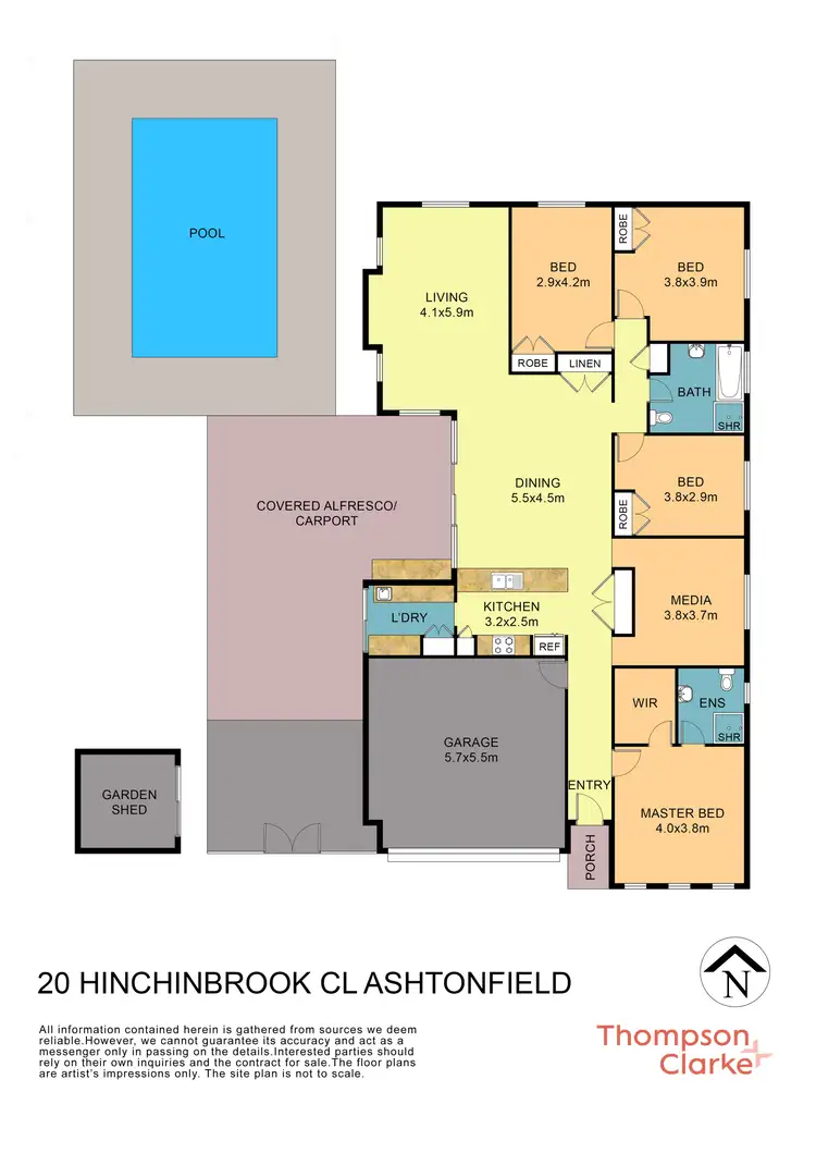 Floorplan of Homely house listing, 20 Hinchinbrook Close, Ashtonfield NSW 2323