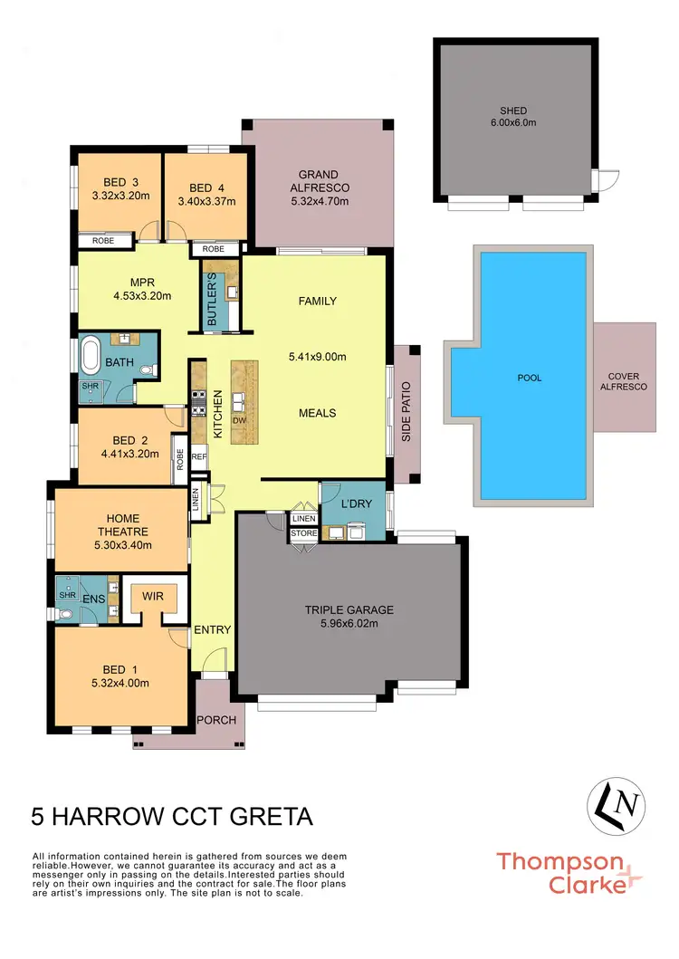 Floorplan of Homely house listing, 5 Harrow Circuit, Greta NSW 2334