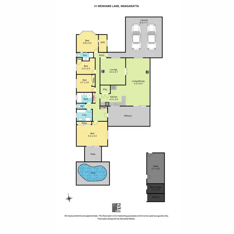 Floorplan of Homely house listing, 31 Wenhams Lane, Wangaratta VIC 3677