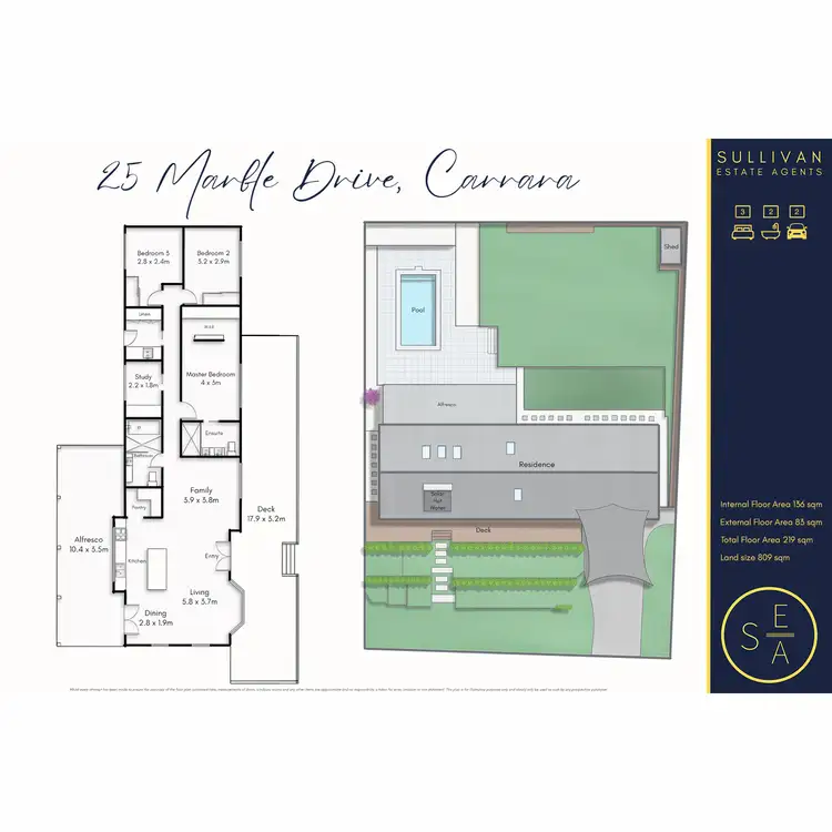 Floorplan of Homely house listing, 25 Marble Drive, Carrara QLD 4211
