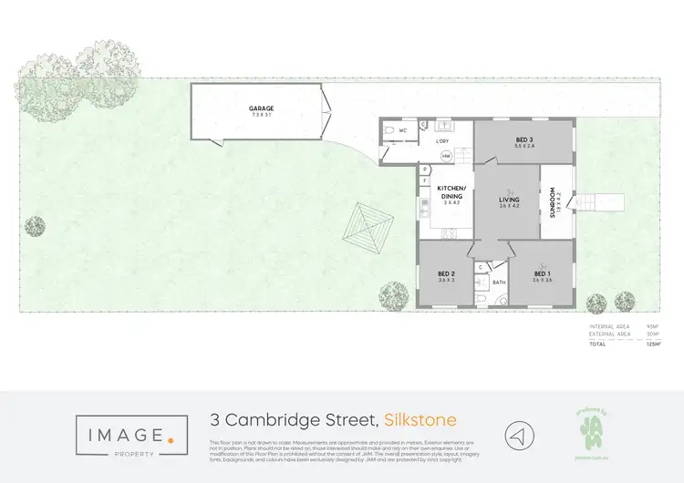 Floorplan of Homely house listing, 3 Cambridge Street, Silkstone QLD 4304
