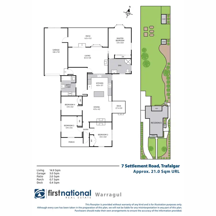 Floorplan of Homely house listing, 7 Settlement Road, Trafalgar VIC 3824