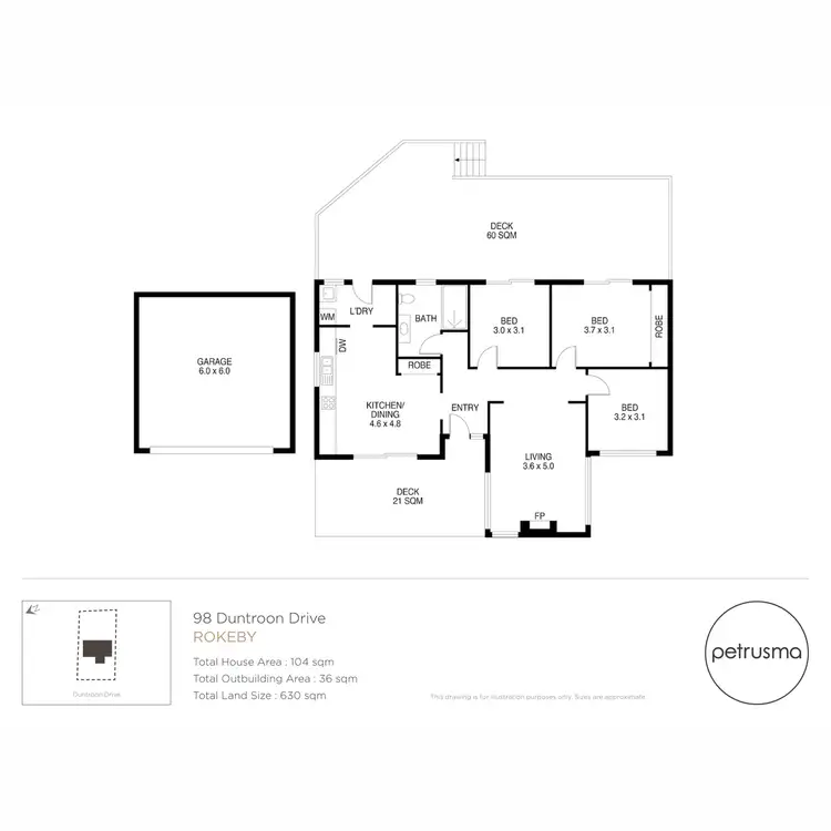 Floorplan of Homely house listing, 98 Duntroon Drive, Rokeby TAS 7019
