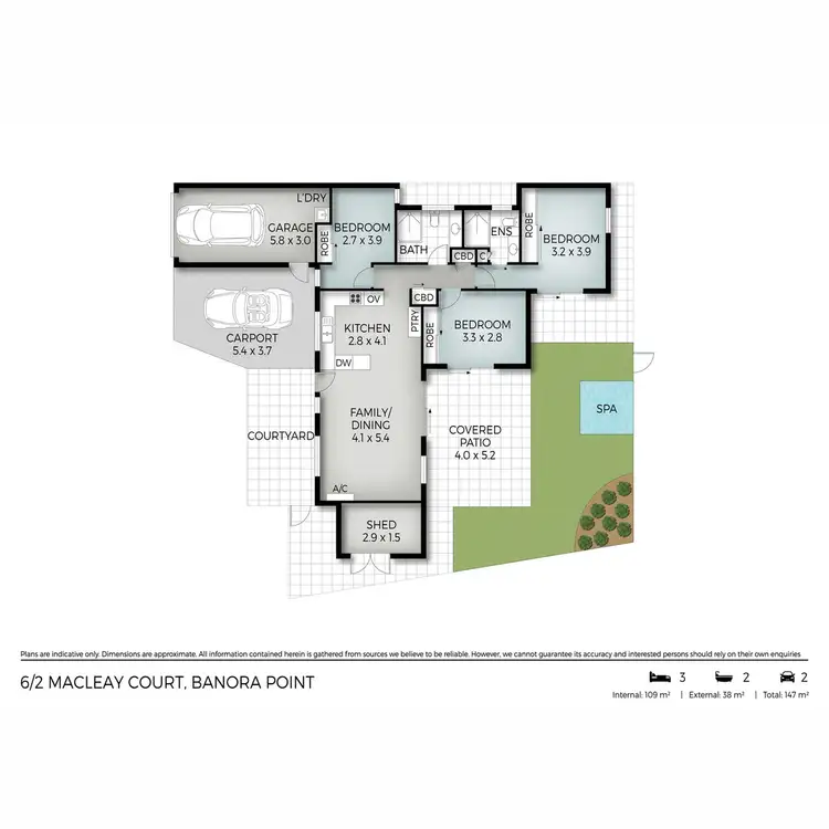 Floorplan of Homely villa listing, 6/2 Macleay Court, Banora Point NSW 2486