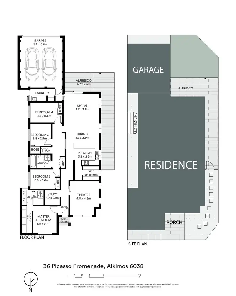 Floorplan of Homely house listing, 36 Picasso Promenade, Alkimos WA 6038
