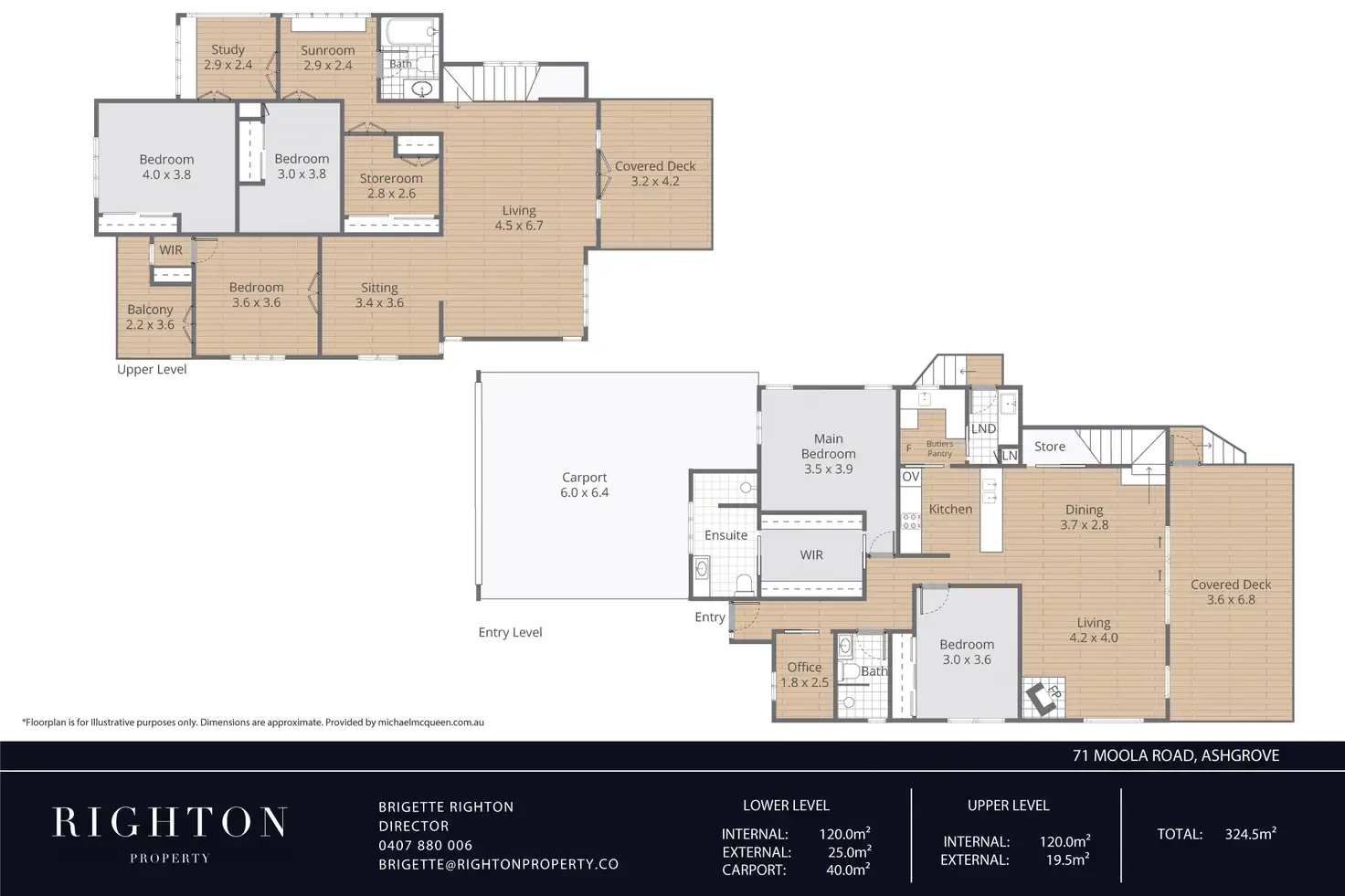 Floorplan of Homely house listing, 71 Moola Road, Ashgrove QLD 4060