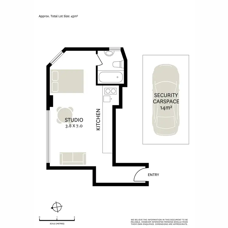 Floorplan of Homely apartment listing, 807/389 Bourke Street, Surry Hills NSW 2010
