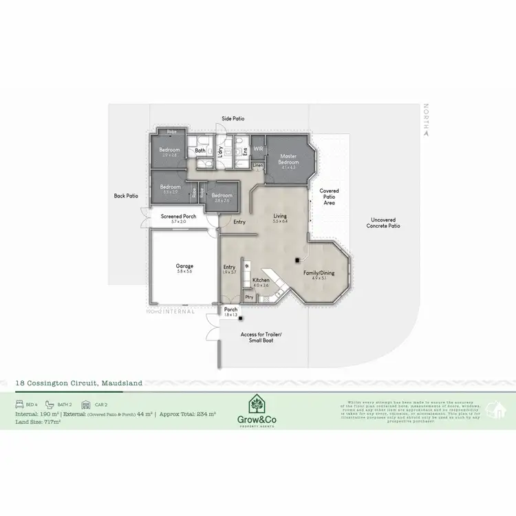 Floorplan of Homely house listing, 18 Cossington Circuit, Maudsland QLD 4210