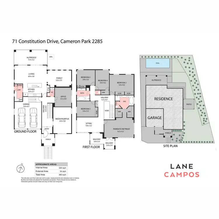 Floorplan of Homely house listing, 71 Constitution Drive, Cameron Park NSW 2285