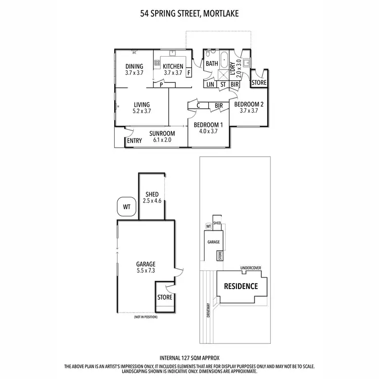 Floorplan of Homely house listing, 54 Spring Street, Mortlake VIC 3272