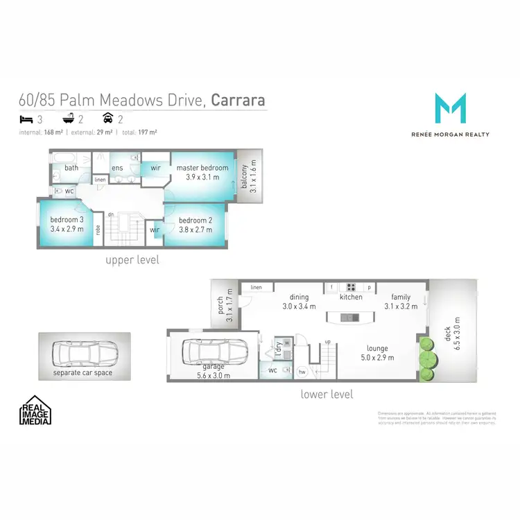 Floorplan of Homely townhouse listing, 60/85 Palm Meadows Drive, Carrara QLD 4211