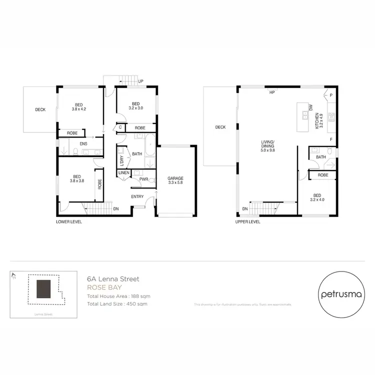 Floorplan of Homely house listing, 6a Lenna Street, Rose Bay TAS 7015