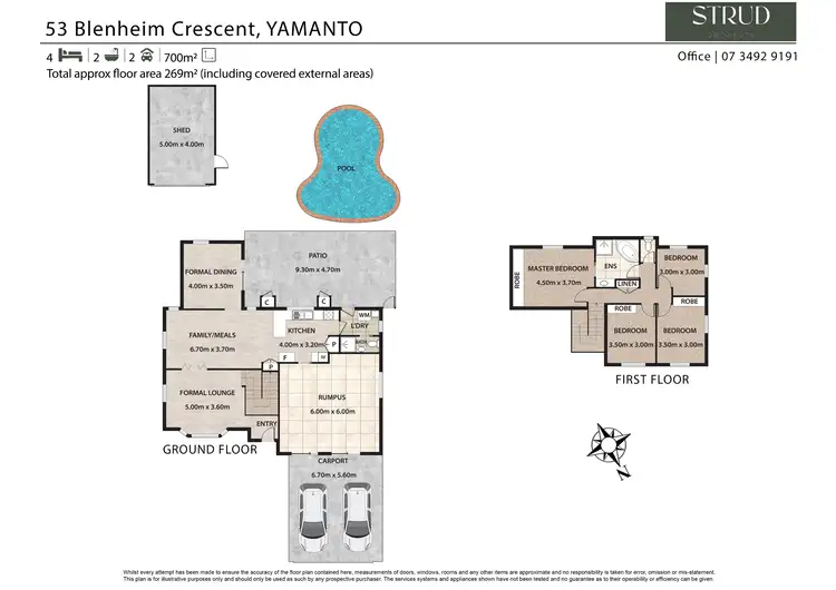 Floorplan of Homely house listing, 53 Blenheim Crescent, Yamanto QLD 4305