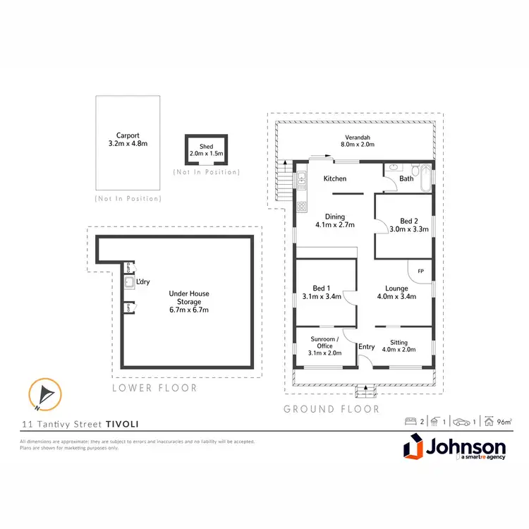 Floorplan of Homely house listing, 11 Tantivy Street, Tivoli QLD 4305