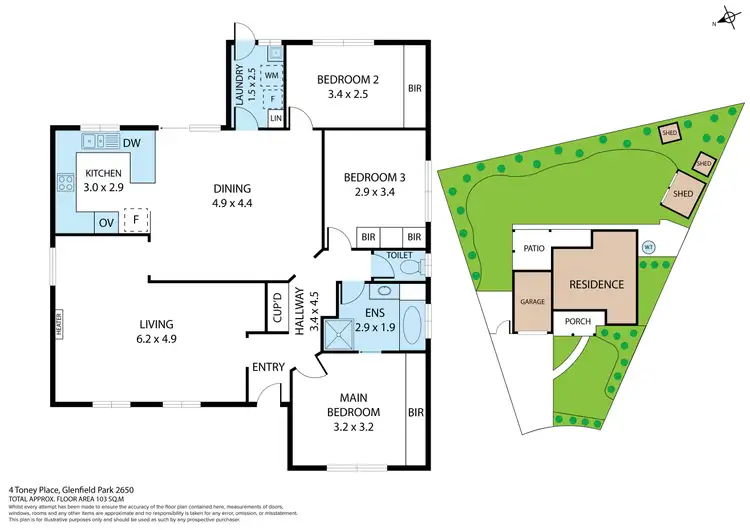 Floorplan of Homely house listing, 4 Toney Place, Glenfield Park NSW 2650
