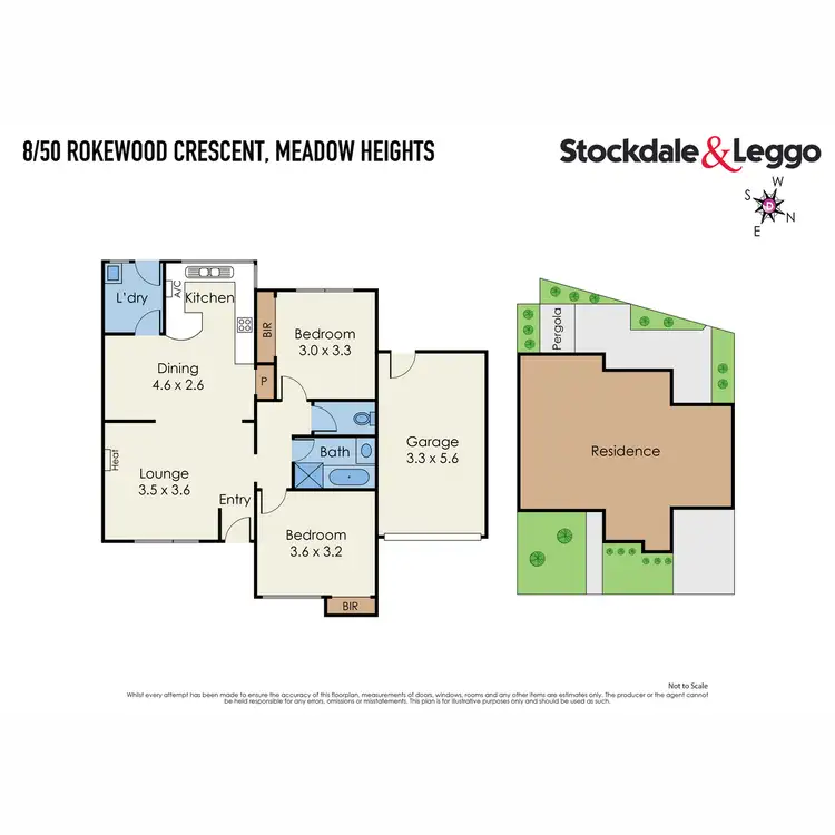 Floorplan of Homely unit listing, 8/50 Rokewood Crescent, Meadow Heights VIC 3048