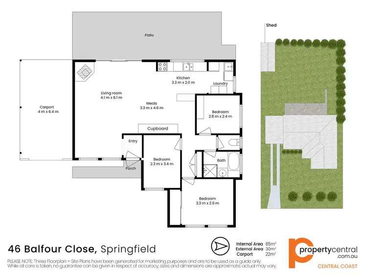Floorplan of Homely house listing, 46 Balfour Close, Springfield NSW 2250