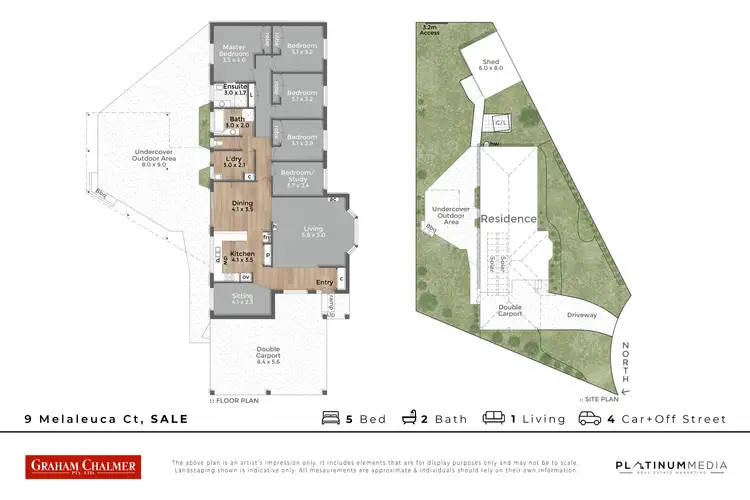 Floorplan of Homely house listing, 9 Melaleuca Court, Sale VIC 3850