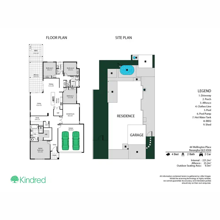 Floorplan of Homely house listing, 44 Wellington Place, Narangba QLD 4504