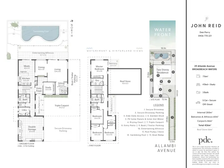 Floorplan of Homely house listing, 29 Allambi Avenue, Broadbeach Waters QLD 4218