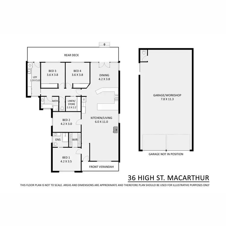 Floorplan of Homely house listing, 36 High Street, Macarthur VIC 3286