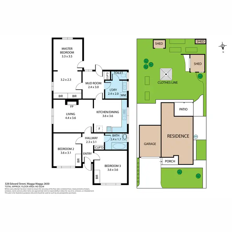 Floorplan of Homely house listing, 328 Edward Street, Wagga Wagga NSW 2650