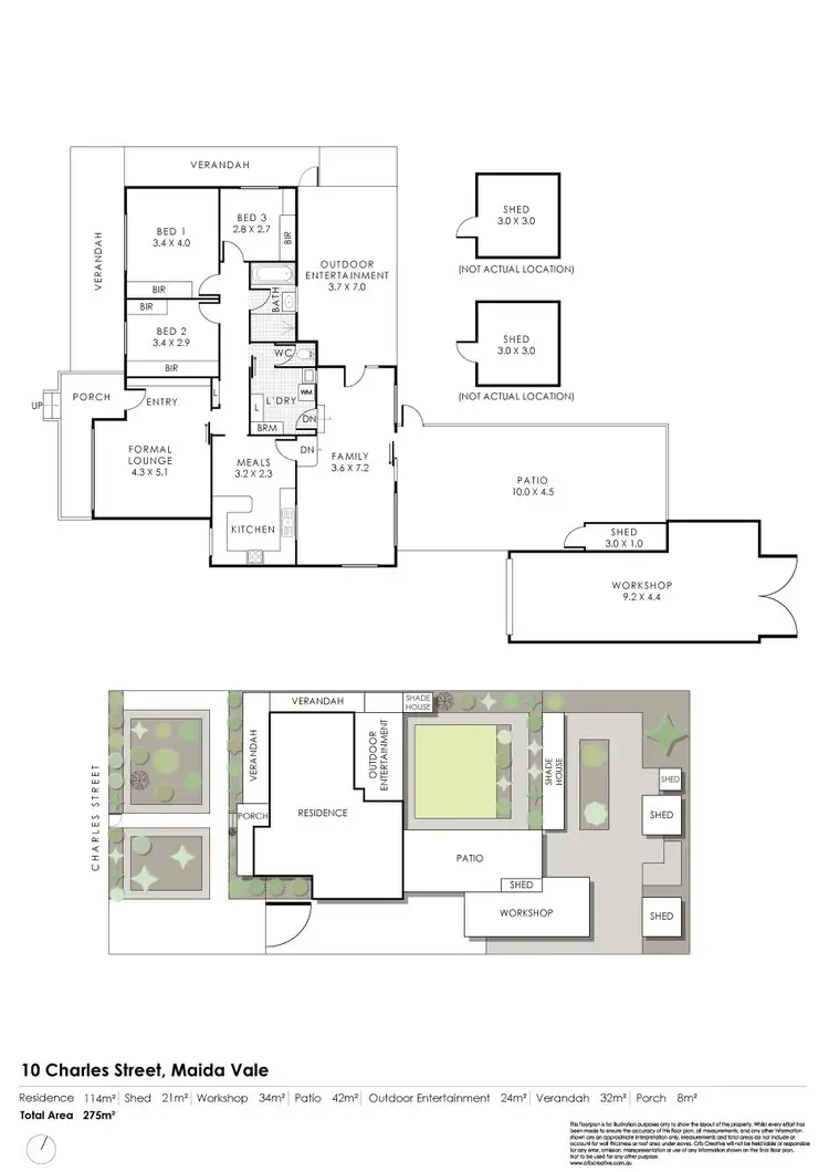 Floorplan of Homely house listing, 10 Charles Street, Maida Vale WA 6057