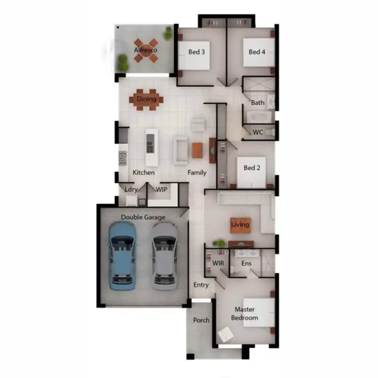 Floorplan of Homely house listing, 12 Hydrangea Avenue, Redland Bay QLD 4165