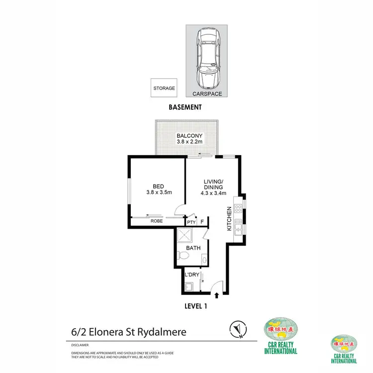Floorplan of Homely apartment listing, 6/2 Elonera Street, Rydalmere NSW 2116