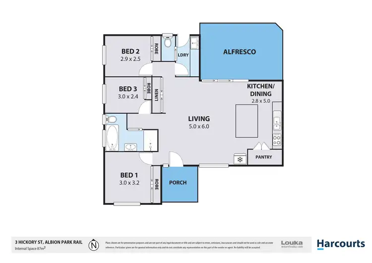 Floorplan of Homely house listing, 3 Hickory Street, Albion Park Rail NSW 2527