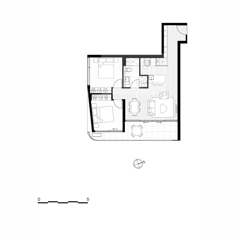 Floorplan of Homely apartment listing, 403A/48 Cowper Street, Footscray VIC 3011