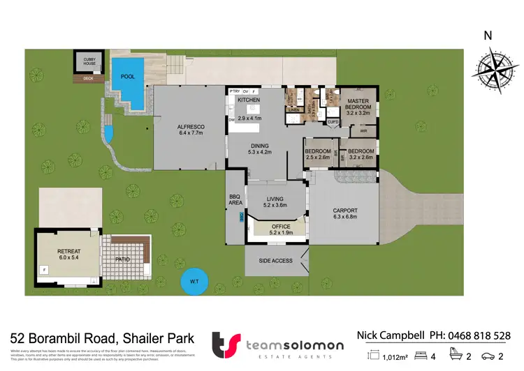 Floorplan of Homely house listing, 52 Borambil Road, Shailer Park QLD 4128