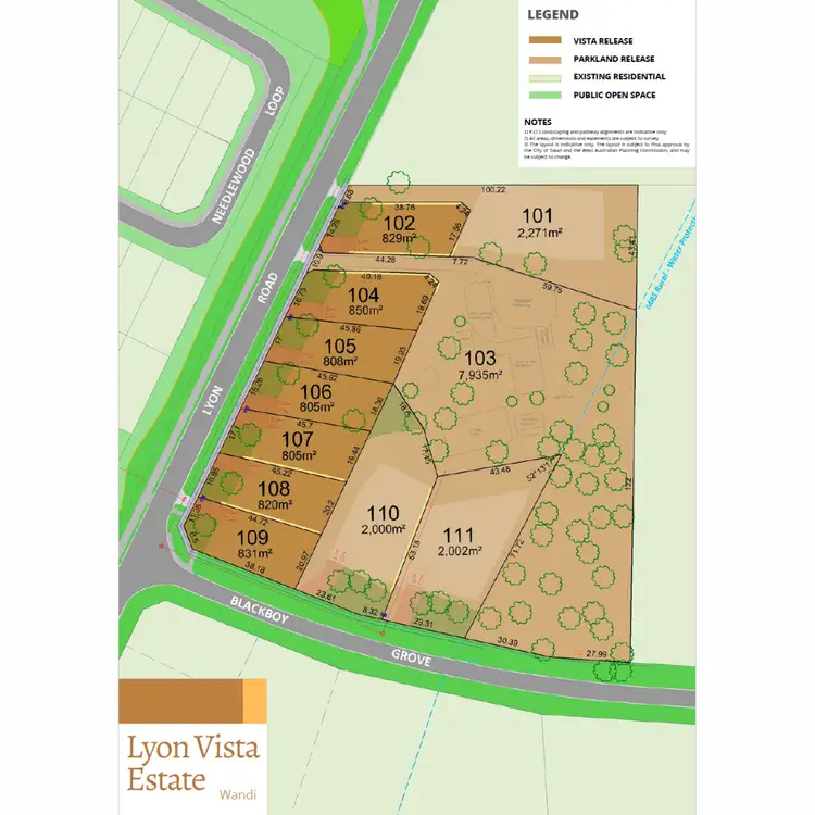 Floorplan of Homely land listing, 106 of 607 Lyon Road, Wandi WA 6167