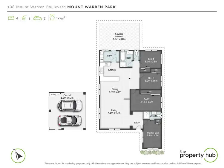 Floorplan of Homely house listing, 108 Mount Warren Bvd, Mount Warren Park QLD 4207