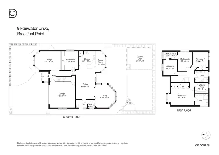 Floorplan of Homely house listing, 9 Fairwater Drive, Breakfast Point NSW 2137