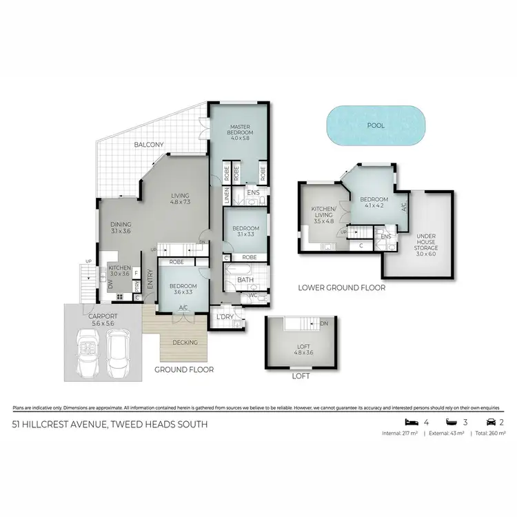 Floorplan of Homely house listing, 51 Hillcrest Avenue, Tweed Heads South NSW 2486