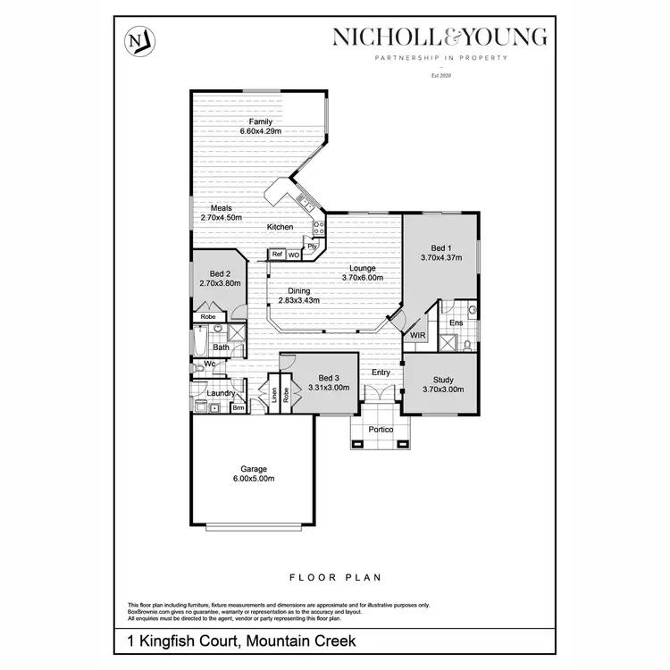 Floorplan of Homely house listing, 1 Kingfish Court, Mountain Creek QLD 4557