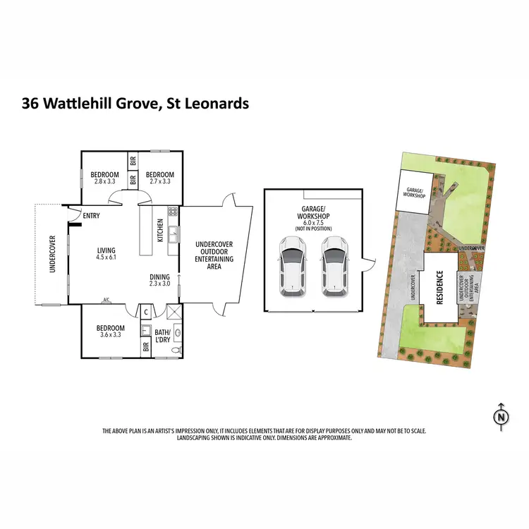 Floorplan of Homely house listing, 36 Wattlehill Grove, St Leonards VIC 3223