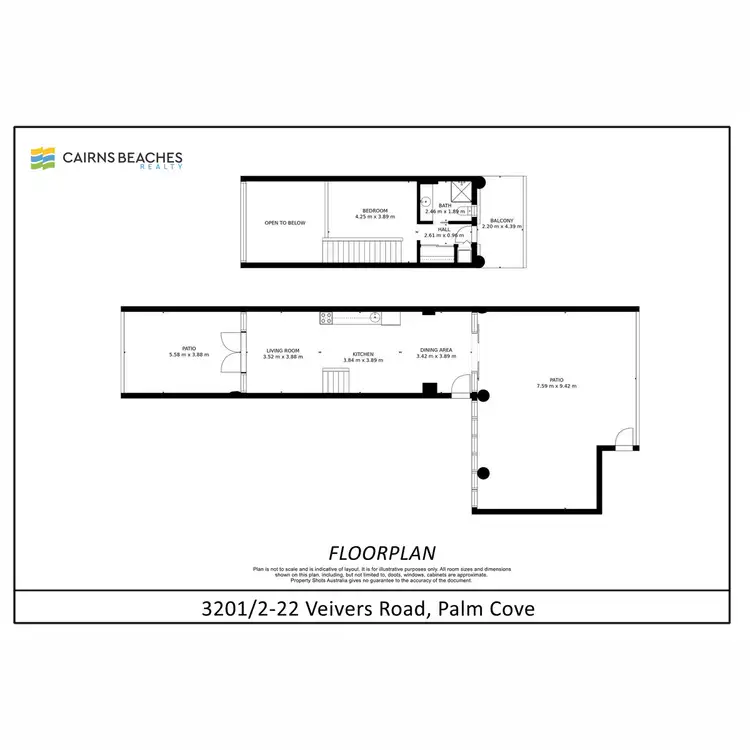Floorplan of Homely apartment listing, 3201/2-22 Veivers Road, Palm Cove QLD 4879