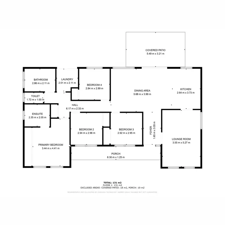 Floorplan of Homely rural property listing, 5 Brolga Way, Adare QLD 4343